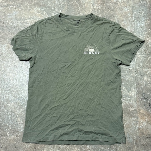 HURLEY Men's Green Sunburst Tee Size Medium - Picture 2 of 16